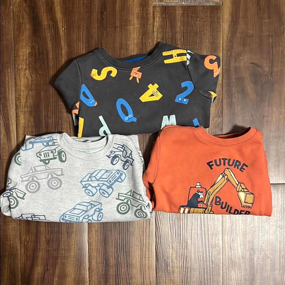 Toddler boy graphic sweater bundle